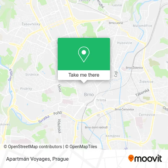 Карта Apartmán Voyages
