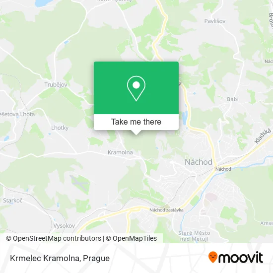 Карта Krmelec Kramolna