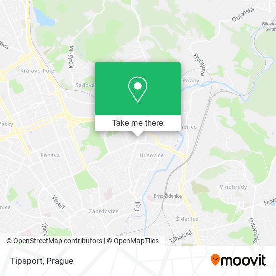 Tipsport map