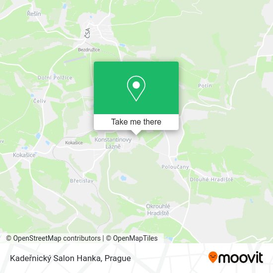 Kadeřnický Salon Hanka map