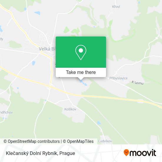 Klečanský Dolní Rybník map