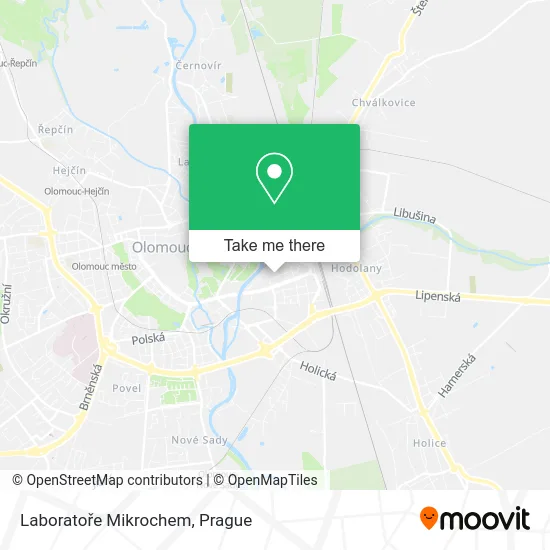 Карта Laboratoře Mikrochem