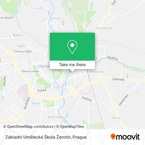 Základní Umělecká Škola Žerotín map