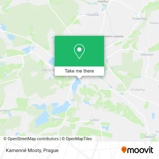 Карта Kamenné Mosty