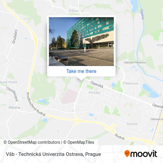 Všb - Technická Univerzita Ostrava map