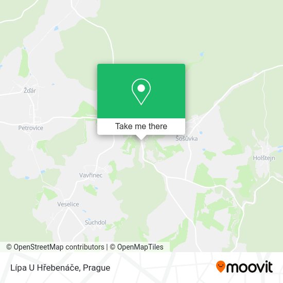 Lípa U Hřebenáče map