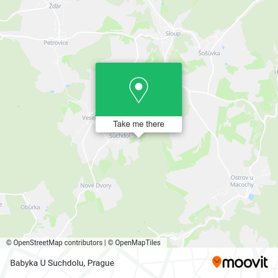 Карта Babyka U Suchdolu