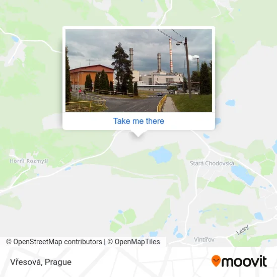 Карта Vřesová