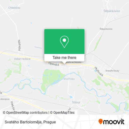 Svatého Bartoloměje map