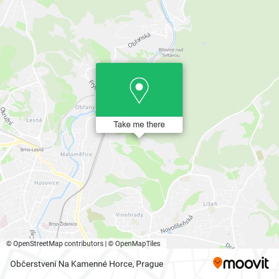 Občerstvení Na Kamenné Horce map