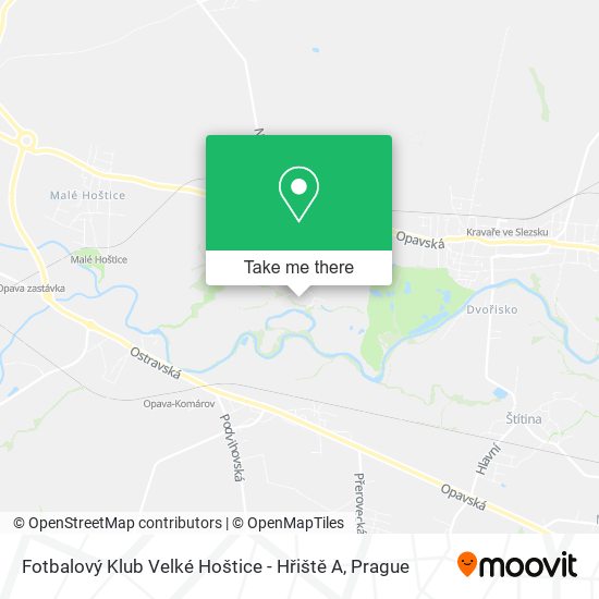 Fotbalový Klub Velké Hoštice - Hřiště A map