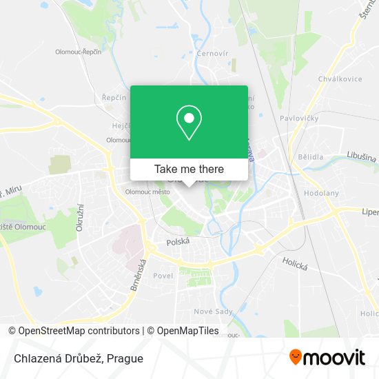 Chlazená Drůbež map