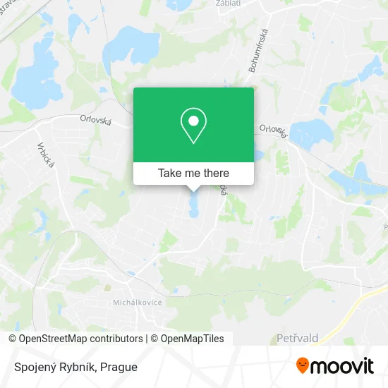 Карта Spojený Rybník