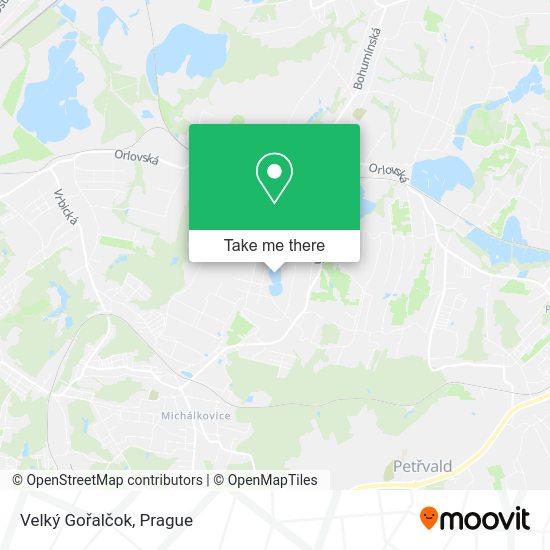 Velký Gořalčok map