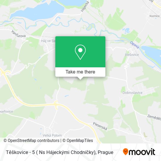 Těškovice - 5 ( Ns Hájeckými Chodníčky) map