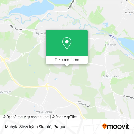 Mohyla Slezských Skautů map