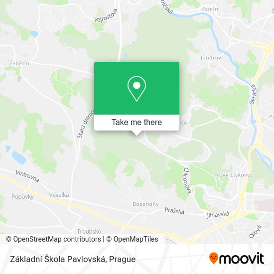 Základní Škola Pavlovská map