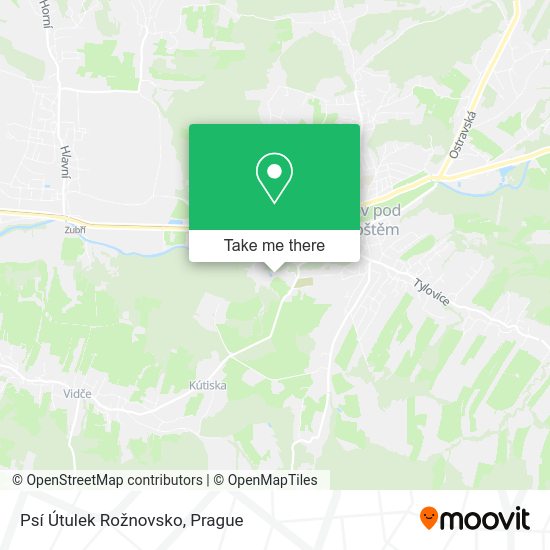 Psí Útulek Rožnovsko map