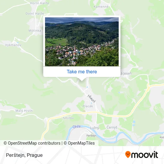 Карта Perštejn