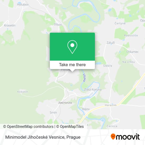 Minimodel Jihočeské Vesnice map