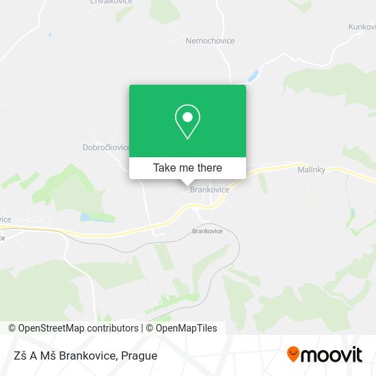 Карта Zš A Mš Brankovice