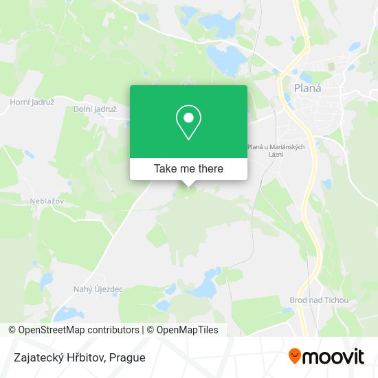 Zajatecký Hřbitov map