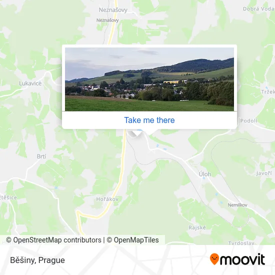 Карта Běšiny
