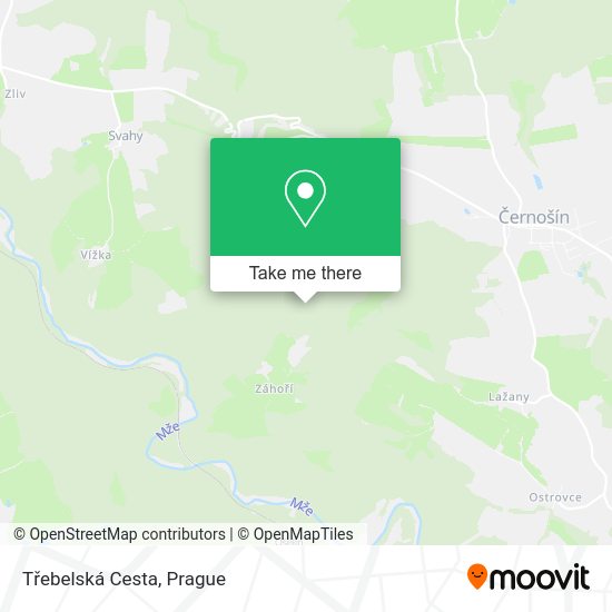 Třebelská Cesta map