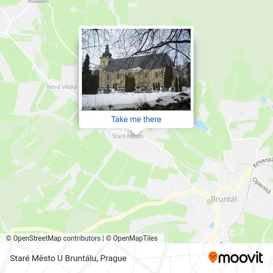 Карта Staré Město U Bruntálu