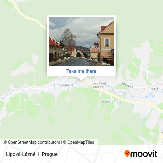 Lipová-Lázně 1 map