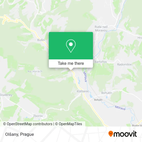 Карта Olšany