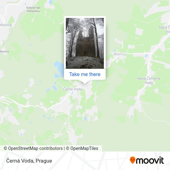 Карта Černá Voda