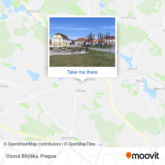 Osová Bítýška map