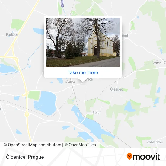 Карта Číčenice