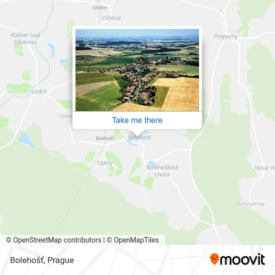 Карта Bolehošť