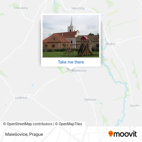 Карта Malešovice