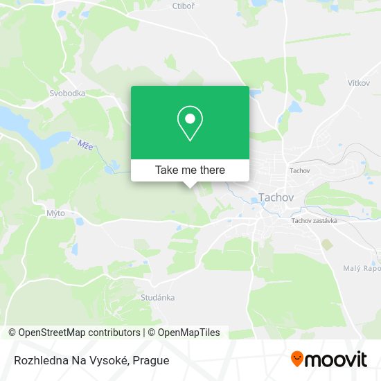Rozhledna Na Vysoké map