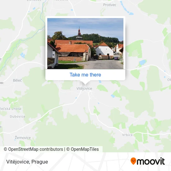 Карта Vitějovice