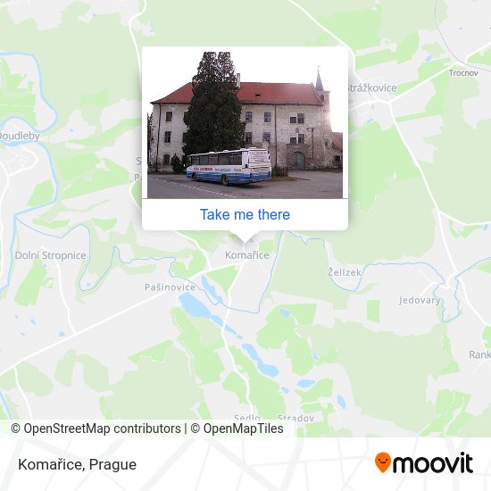 Komařice map