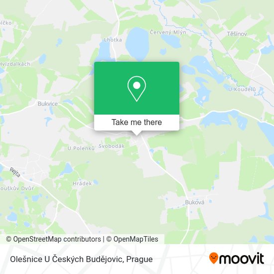 Olešnice U Českých Budějovic map
