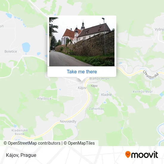 Kájov map