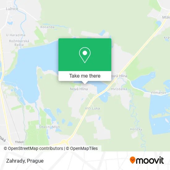 Карта Zahrady