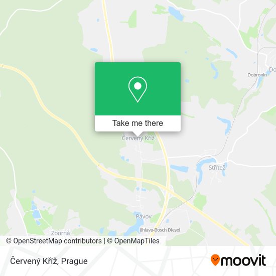Červený Kříž map