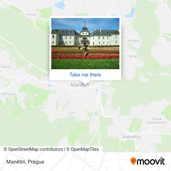 Карта Manětín