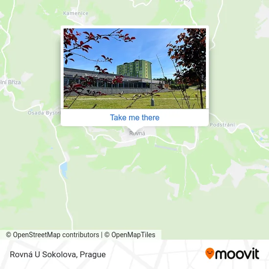Карта Rovná U Sokolova