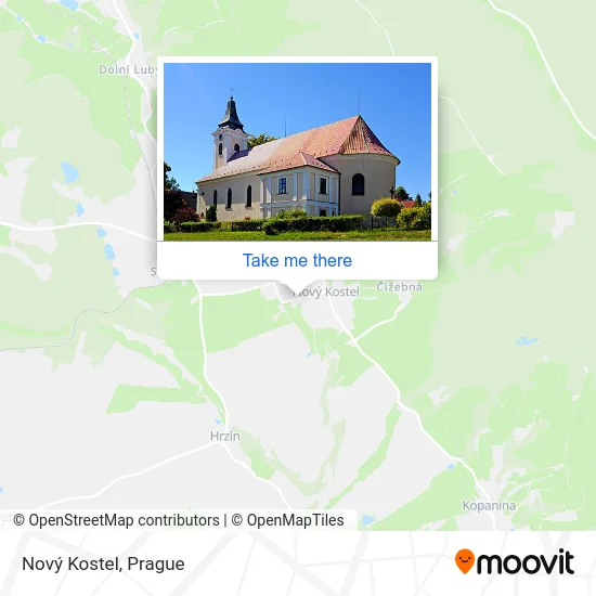 Карта Nový Kostel