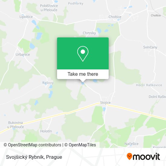 Svojšický Rybník map