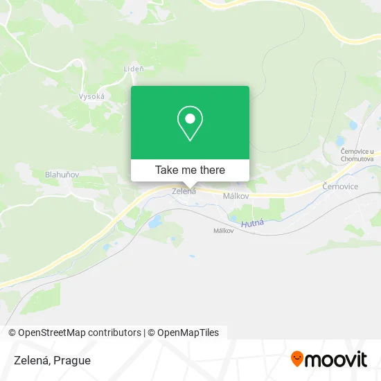 Карта Zelená