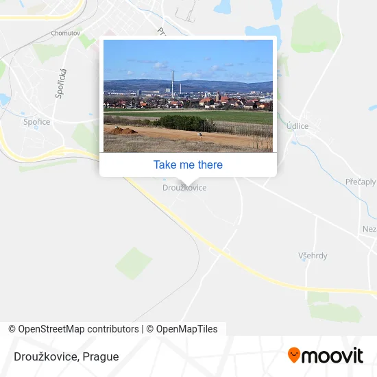 Карта Droužkovice
