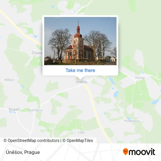 Карта Úněšov